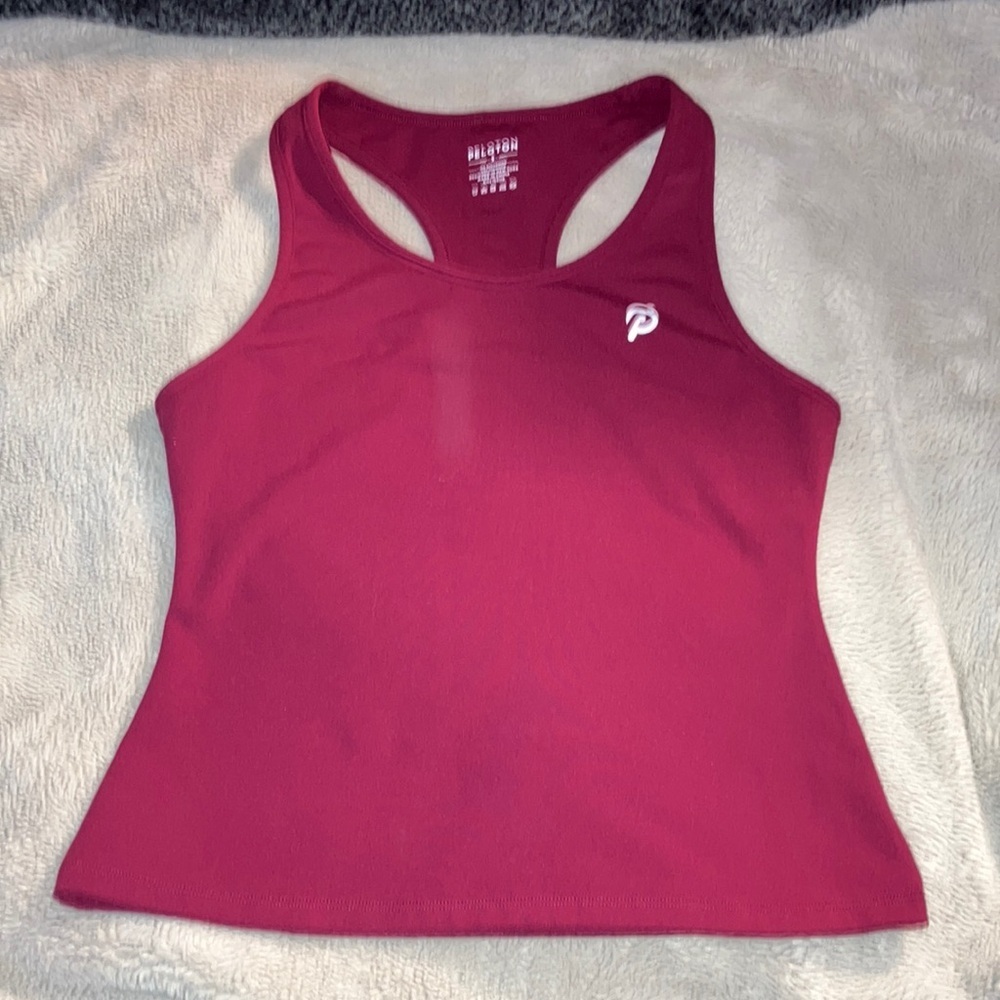 Peloton Cropped Racerback Tank Top, Small